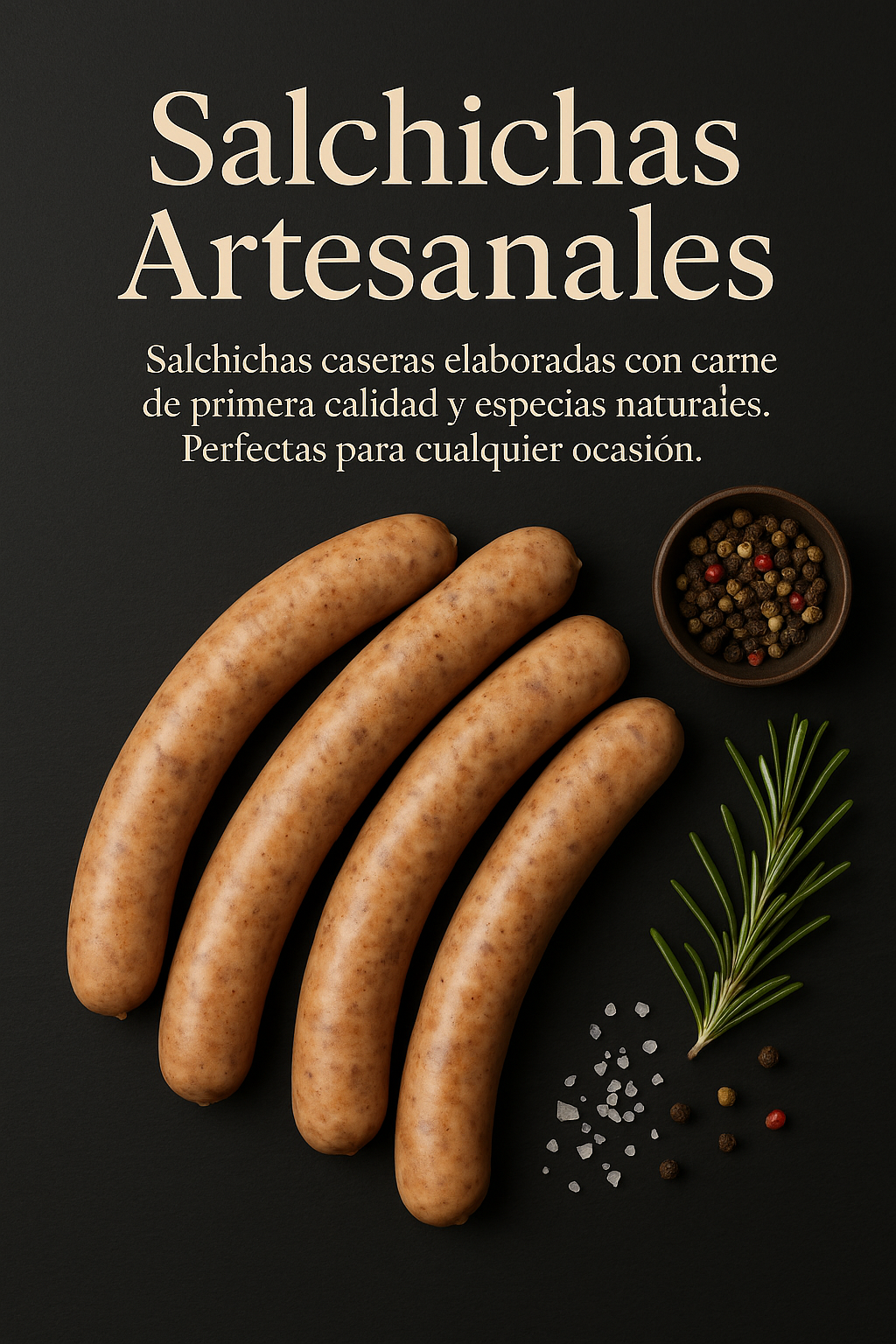 Salchichas Artesanales Halal hechas en nuestra carnicería de Murcia